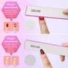 Acrylic Nail Files 80/80 Grit Reusable Coarse Square Jumbo Nail