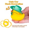 CoFuBcad Rubber Duck Car Dashboard St. Patrick's Day Decoration Cute