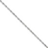 Saris and Things 925 Sterling Silver 2mm Singapore Chain Anklet