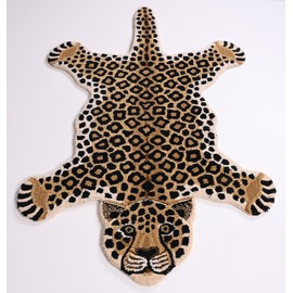 Premium Hand-Tufted Tiger Wool Area Rug - Soft, Plush & Durable Animal Print Carpet for Living Room, Bedroom & Dining Room Decor (Tiger A, 2' x 3')