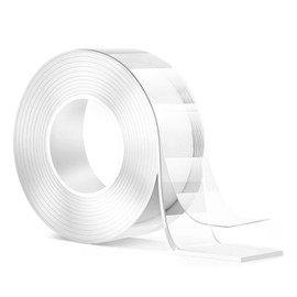 Cinta Nano de Doble Cara, Reutilizable Nano Tape, Impermeable Cinta Doble cara Extrafuerte para Pared, Mesas, Cocinas, Ventanas, Moqueta, Alfombra y Fijación de Fotos, 3 Metros