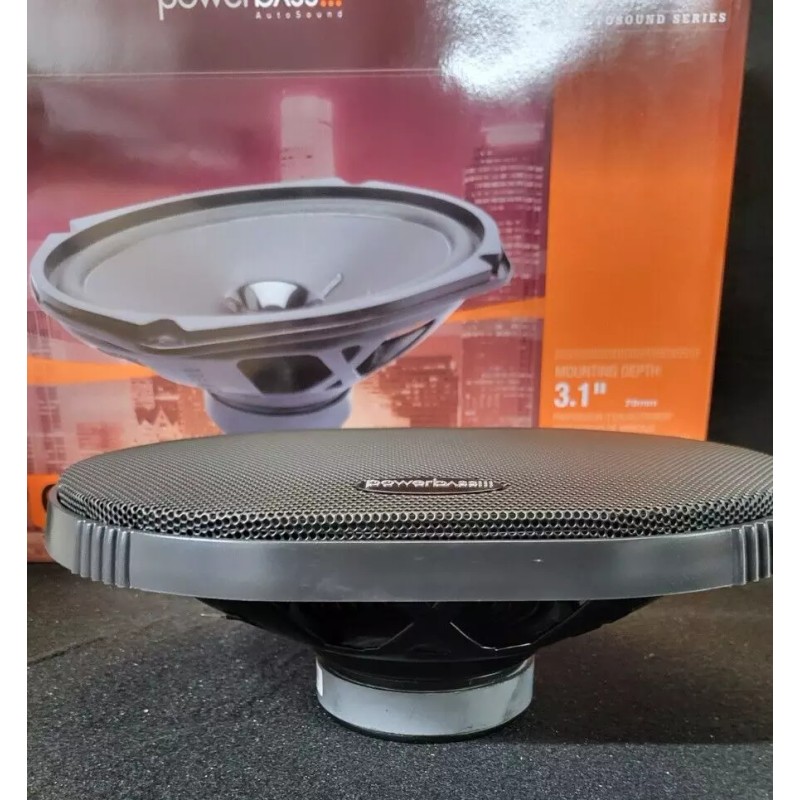 Powerbass PS-69 6x9 Speakers Pair Dual Cone 40w RMS 120w