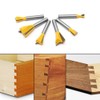 6 Pieces Dovetail Router Bits 1/4" Shank Woodworking Router Bit