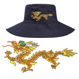 Dragon Iron On Patches Chinese Dragon Embroidery Patch Dragon Appliques Sew On Badge for DIY T Shirt Jacket Bags Crafts