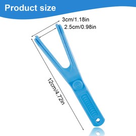 Reccisokz 3 Stück Zahnseide Halter,Zahnseidenhalter,Zahnseide-Pick,Zahnseide-Zahnseide-Klammer,Zahnreinigung,Mundhygiene Home Hotel-Reise