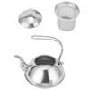Stainless Steel Teapot with Tea Infuser Thickened NonMagnetic Kettle for