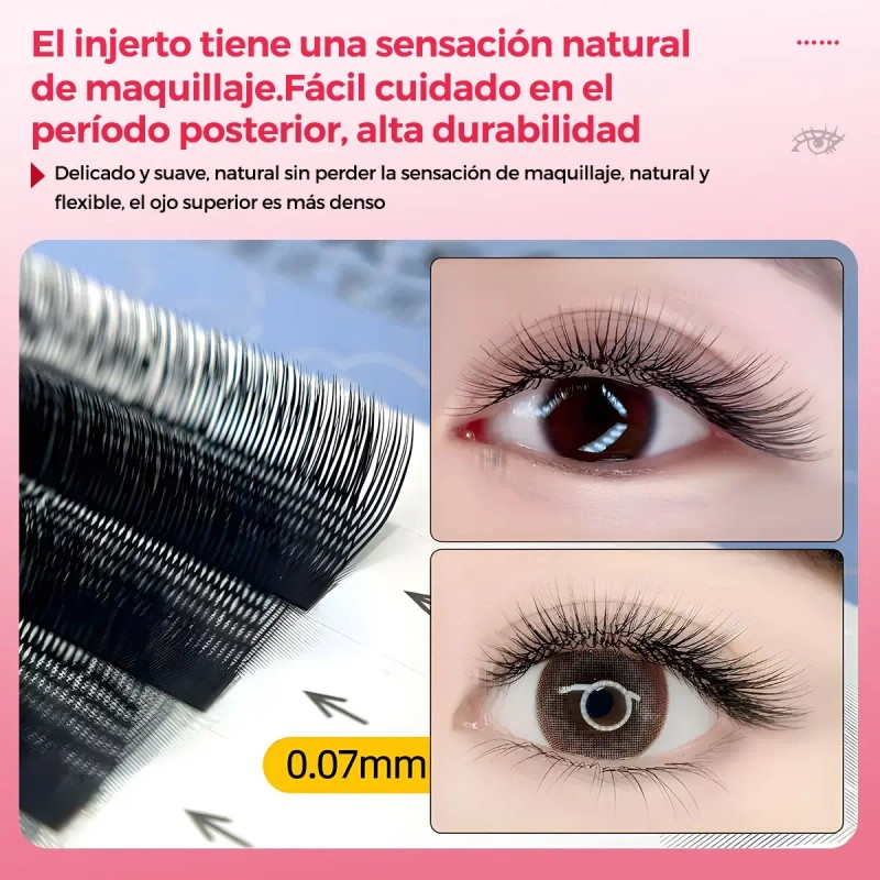 Blister Extensiones De Pestañas Massacaku U-shaped Yy Lash