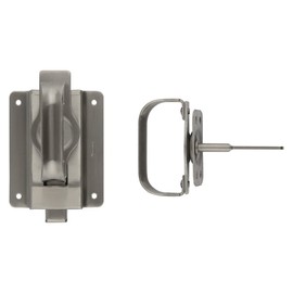 National Hardware N303-131 Swinging Door Latch, Heavy Duty, Coated with WeatherGuard Protection, Stainless Steel