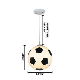 Design Living 1 Light Soccer Ball Kids Light white