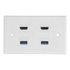 2 HD Multimedia Interface 2 USB3.0 Ports Panel Weld Free