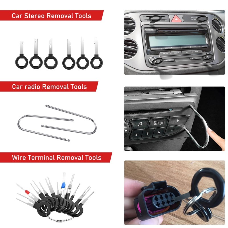 GLK 248pcs Trim Removal Tool, Pry Tool, Door Panel Radio/Stereo