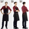 NLUS 2 Pack Kitchen Cooking Aprons, Adjustable Bib Soft Chef