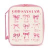 Pink Bible Cover Case For Women, Bible Cover With Handles,