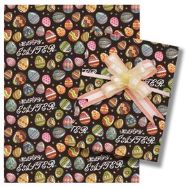 Gift Wrapping Paper, 2 Pcs Easter Wrapping Paper, Happy Birthday Gift Wrapping Paper for Kids