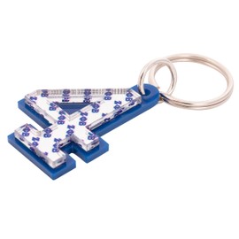 Desert Cactus Zeta Phi Beta Keychain Line Number # Cross Over Initiation Acrylic Mirrored Decorative ZPB Divine 9 (#4 Line Number Keychain)