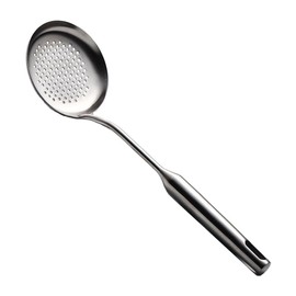 Slotted Spoon,304 Stainless Steel Skimmer Spoon with Vacuum Ergonomic Handle, Comfortable Grip Design Strainer Ladle for Kitchen, 15.23 Inches