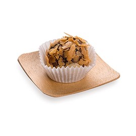 Restaurantware Small Bamboo Plate with Raised Edges Small Bamboo Dish - Square - 2.3" x 2.3" - Great for Catering Buffets & Food Trucks - 100ct Box