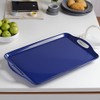 Reston Lloyd Calypso Basics Melamine Serving Ottoman Tray with Handles,