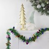 Christmas Light Bulb Wrapped Tinsel Commercial Garland - 50' x