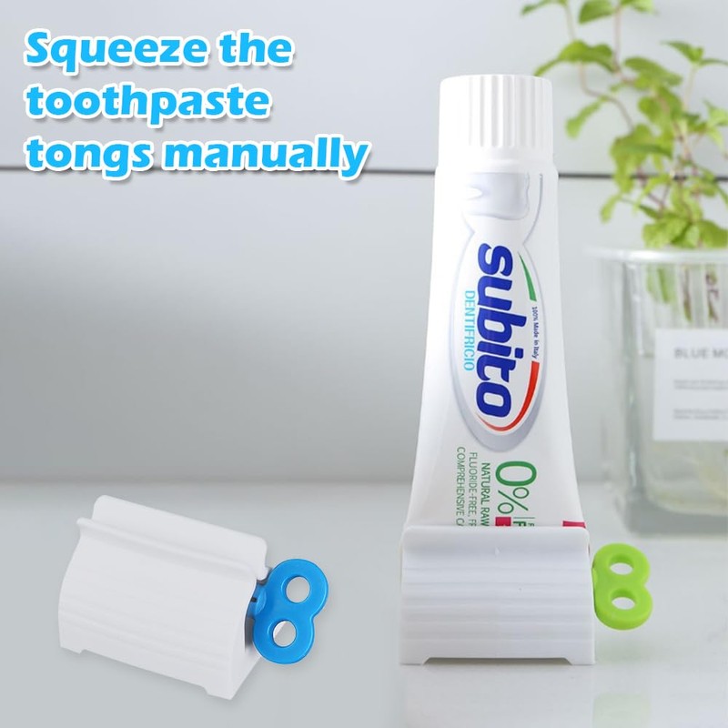 3 Pcs Plastic Toothpaste Tube Dispenser, Rolling Squeezer Stand for