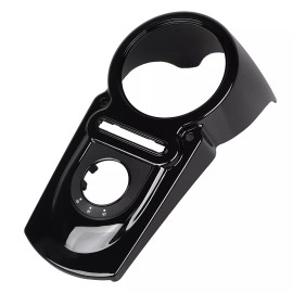Unbranded Vivid Black Fuel Tank Dash Console Fit For Harley Dyna Street Fat Bob FXDF FXDB