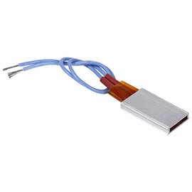 Nimomo Thermostatic Heating Element, AC/DC 12V Aluminum Shell Ceramic Heating Plate Constant Temperature Heating 110℃