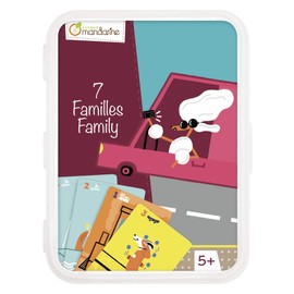 Avenue Mandarine CO101O Happy Families Card Game, Ideal for Children Aged 5 and Above, 42 Cards, 1 Pack