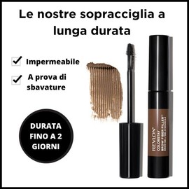 Revlon ColorStay 303 Medium Brown Eyebrow Fibre Filler Long Lasting and Voluminous Waterproof Eyebrow Gel