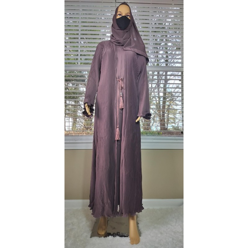3PCS Women's Muslim Dresses Abaya Islamic Dubai Prayer Dress Robe