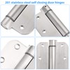 3.5'' Self-Closing Door Hinges, 3.5 Inch x 3.5 Inch Spring