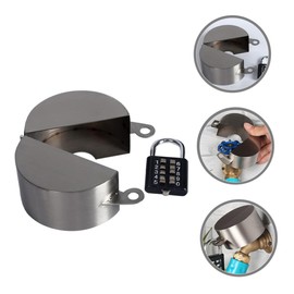 Kisangel Water Spigot Outdoor Lock Tap Lock Protector Easy to Fit Stainless Steel