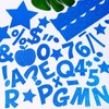 269Pcs Glitter Bulletin Board Letters Apples Stars Cutouts Set, Include