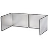 Silver Large 2 Pieces 2 Sided Stainless steel Splatter Guard