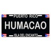 Puerto Rico Flag Humacao Sign License Plate Boricua Emblem Isla