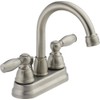 DELTA FAUCET Peerless Claymore Centerset Bathroom Faucet, Brushed Nickel Bathroom