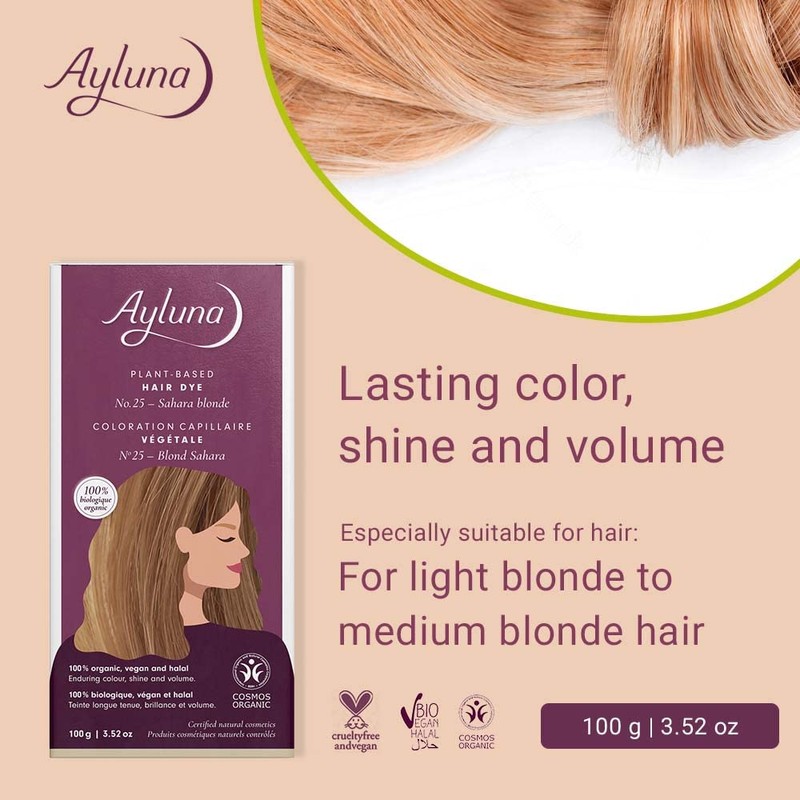 Ayluna Plant Hair Colour, 25 Sahara Blonde