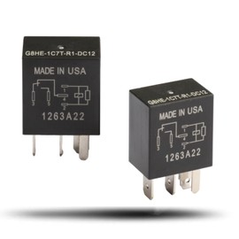 G8HE-1C7T-R1 DC12V 40A 5PINS Automotive Accessory Power Starter Relays for Car（2pieces）