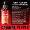 Cayenne Pepper Liquid Drops, Organic Cayenne Pepper Extract with Hawthorn