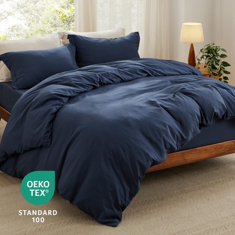 Bedsure Bedsure Duvet Cover King Size with Fitted Sheet -