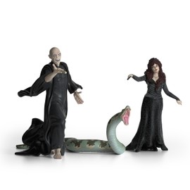 schleich 42684 Lord Voldemort, Nagini & Bellatrix Lestrange, from 6 years WIZARDING WORLD - Figurine, 21 x 16 x 18 cm