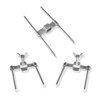 GOLDMAN SERVICE Steel Chicken Rotisserie Skewers Fork Utensil for Professional