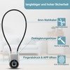 Eseesmart Fingerprint Padlock, Cable Lock, Fingerprint with App, 35.6 cm