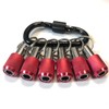LUEXBOX 1/4 Inch Bit Holder Keychain, Hex Screwdriver Bits Holder