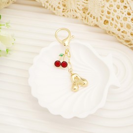 Fohufo Gold Key Chains Women Cute - Purse Charms, Bag Charms for Handbags Initial Cute Keychain Purse Charm Bride Bridesmaid Gifts Birthday Gifts for Women, Letter J