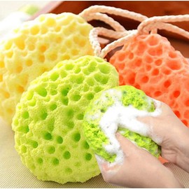 Badeschwamm für Damen und Herren, Teenager, Körperwaschschwämme, Luffa, Körperschwämme, Duschschwamm, Reinigung, Luffas für Duschpeeling, verschiedene Farben, 4 Stück