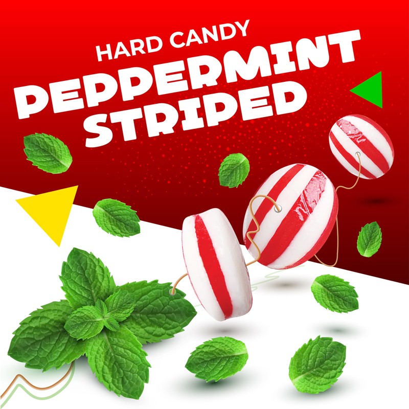 Peppermint Drops Hard Candy | 1 Pound Bag - Approx.