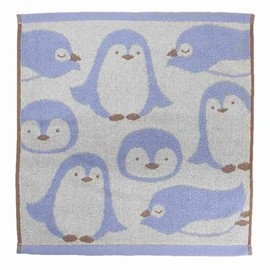 Hayashi WO400201 Hand Towel, Approx. 13.4 x 13.8 inches (34 x 35 cm), Animal Face, Penguin