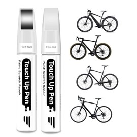 Cast Black (Gloss) Bike Touch Up Paint for Specialized [Clear Coat Included] Exact Match Bicycle Paint for Scratched or Chipped Bike Frames