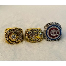 EBSportsRings.com 3 PCS Chicago Cubs World Series Ring Set W Box,  SHIP 1907/08/2016