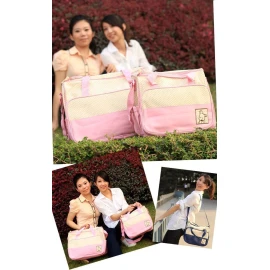 BOSSCO Set 5 Bolsas Panaleras Cambiador Bebe Botella Viaje Multiuso